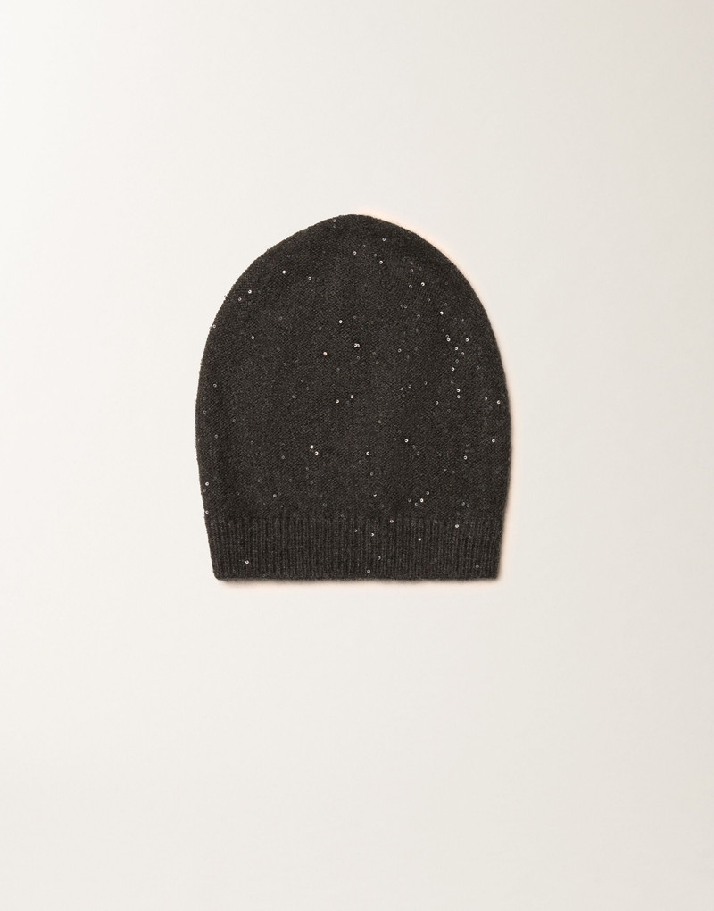 Wool and silk hat with sequins 1