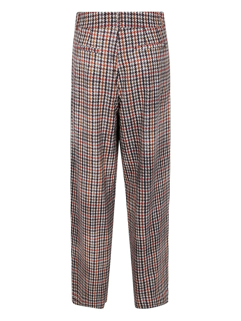 Pierre-Louis Mascia pleated houndstooth trousers outlook