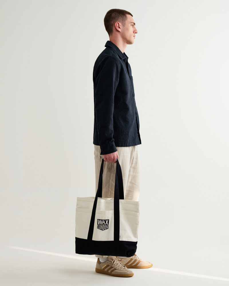 Rockley - Navy Honeycomb Jacquard Overshirt 6
