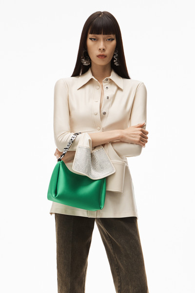 Alexander Wang CRYSTAL CUFF SHIRT IN STRETCH JERSEY outlook