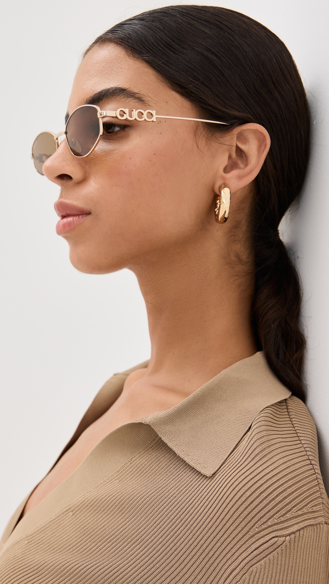 Oval Frame Sunglasses - 2