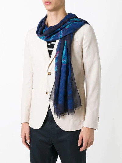 Etro frayed edge scarf outlook