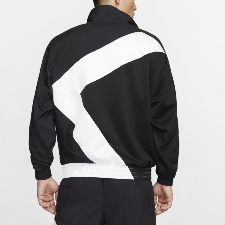 Air Jordan Wings Diamond Retro Sports Running Training Stand Collar Jacket Black CI7916-010 - 4
