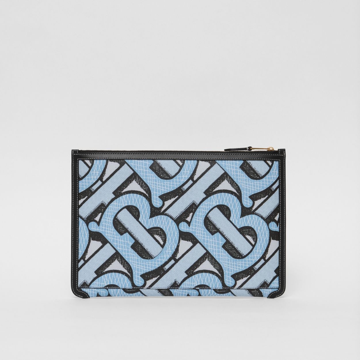 Monogram Print E-canvas and Leather Pouch - 7