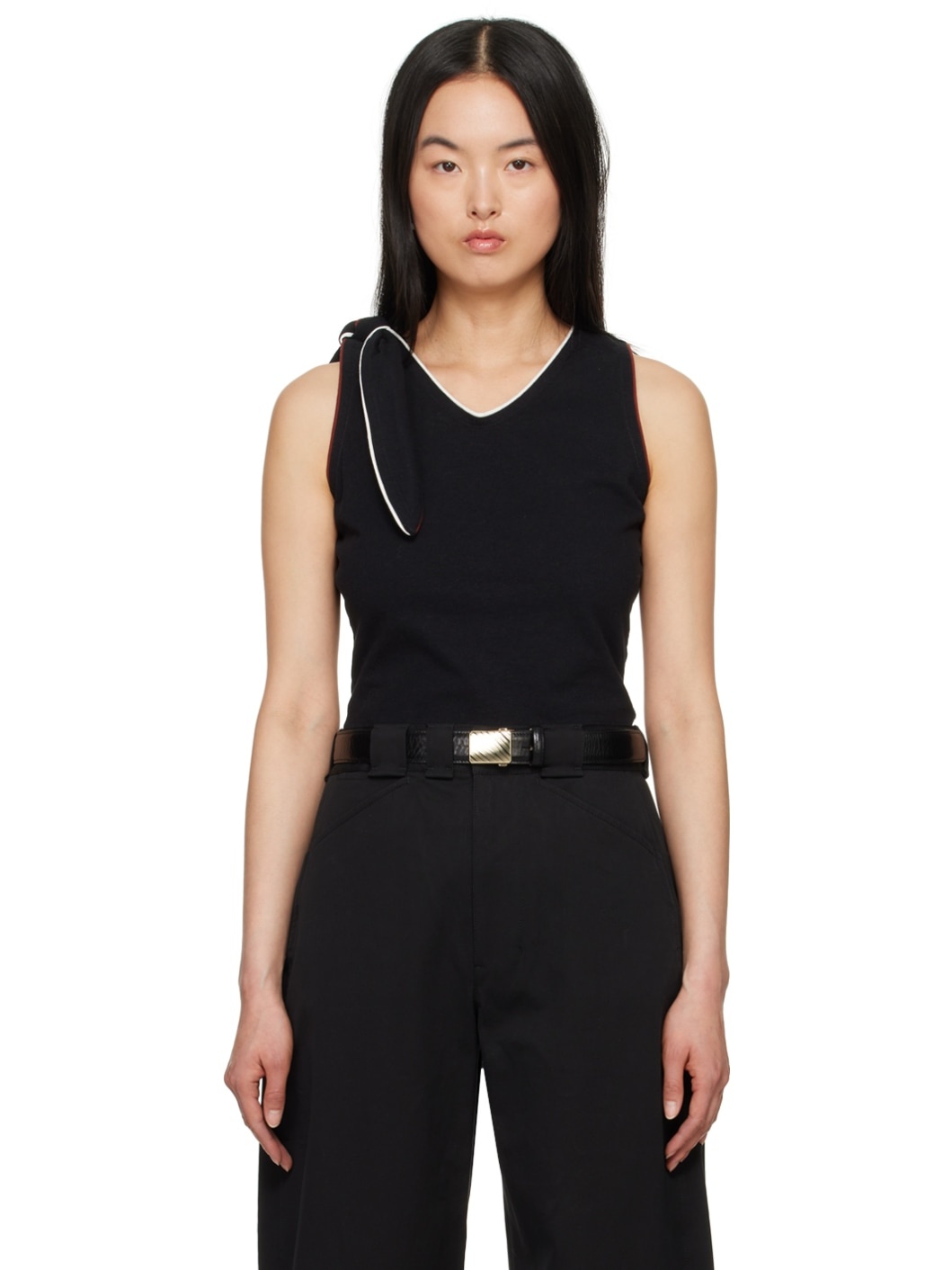 Black Bindings Tank Top - 1