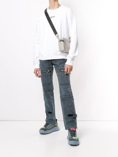 Off-White zip-detail straight-leg trousers outlook