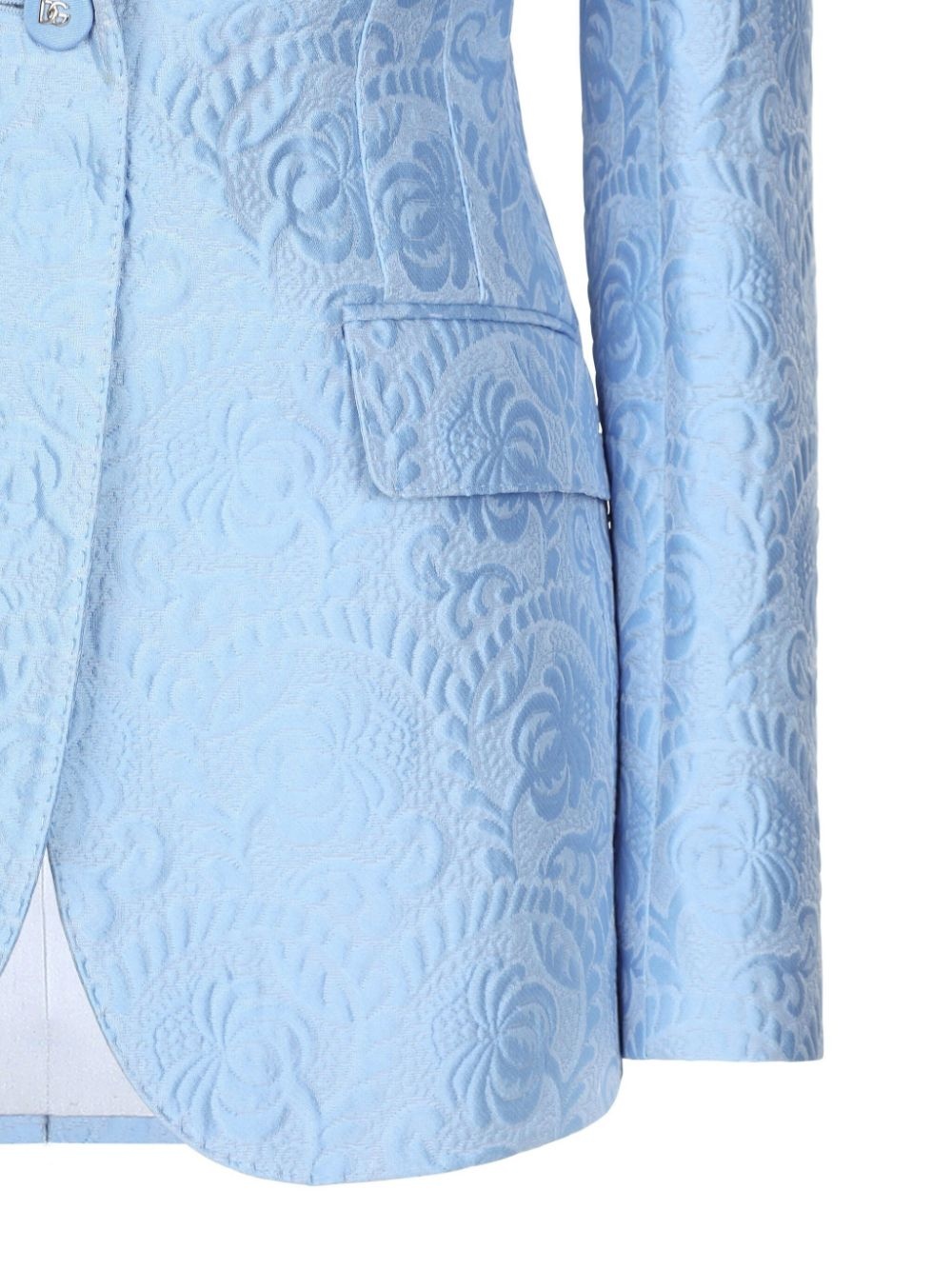 floral motif blazer - 6
