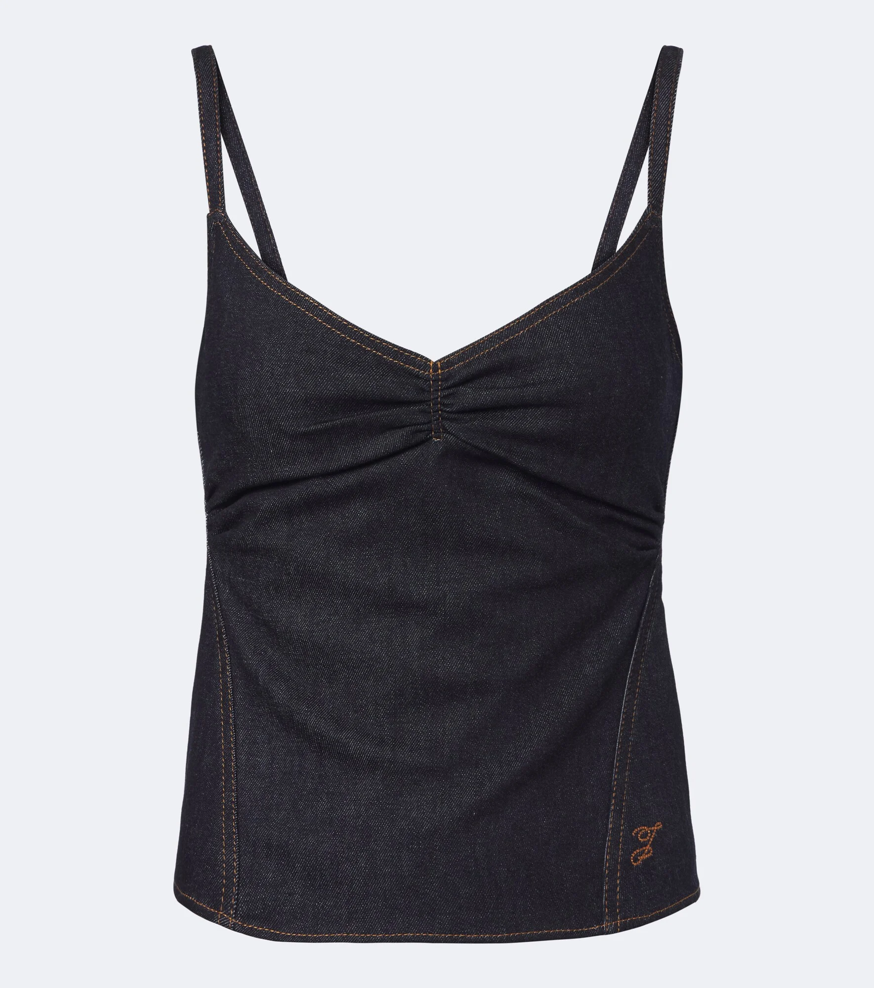 Pina de-Nîmes gathered denim top - 1