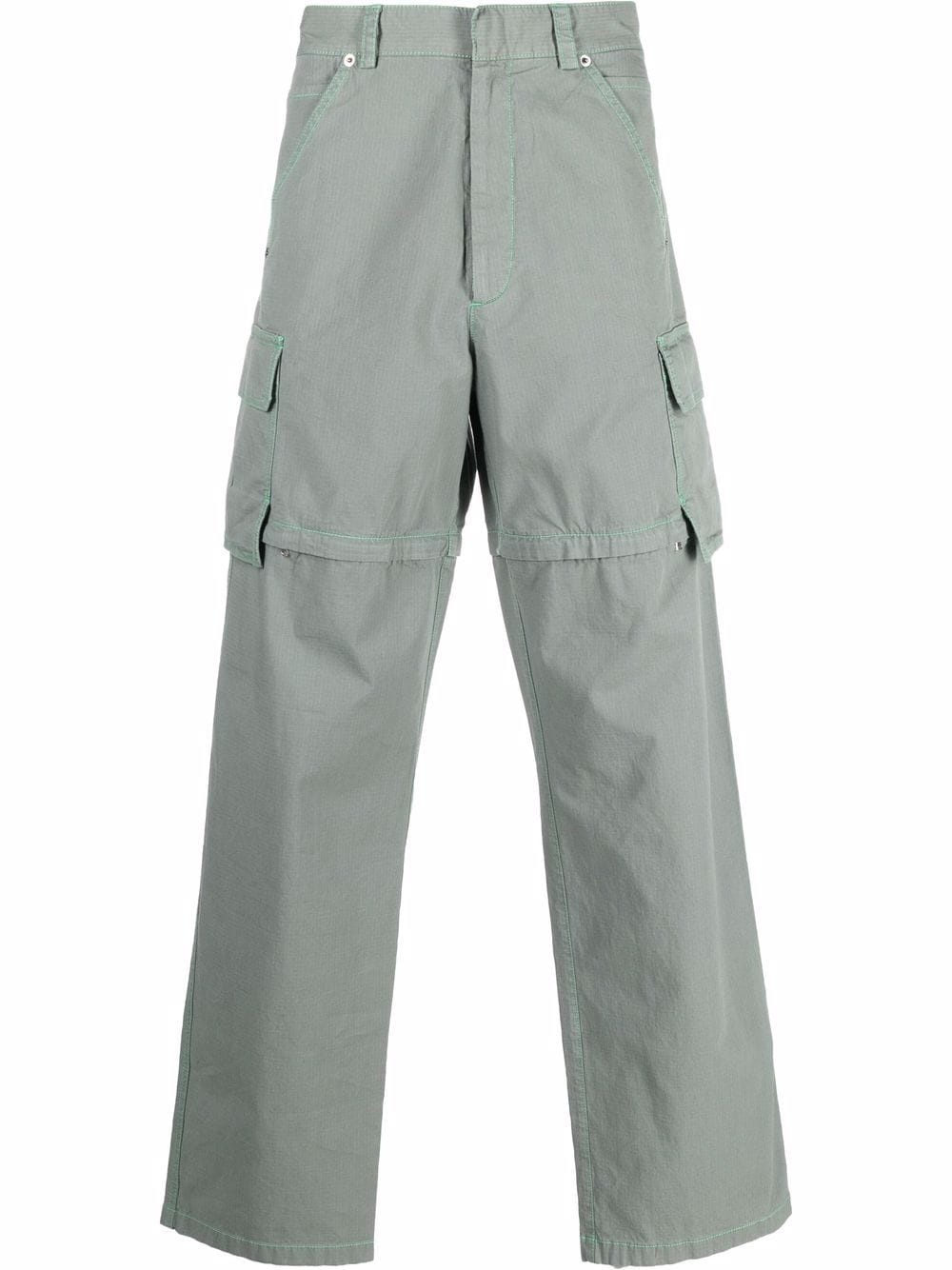 straight-leg cargo trousers - 1