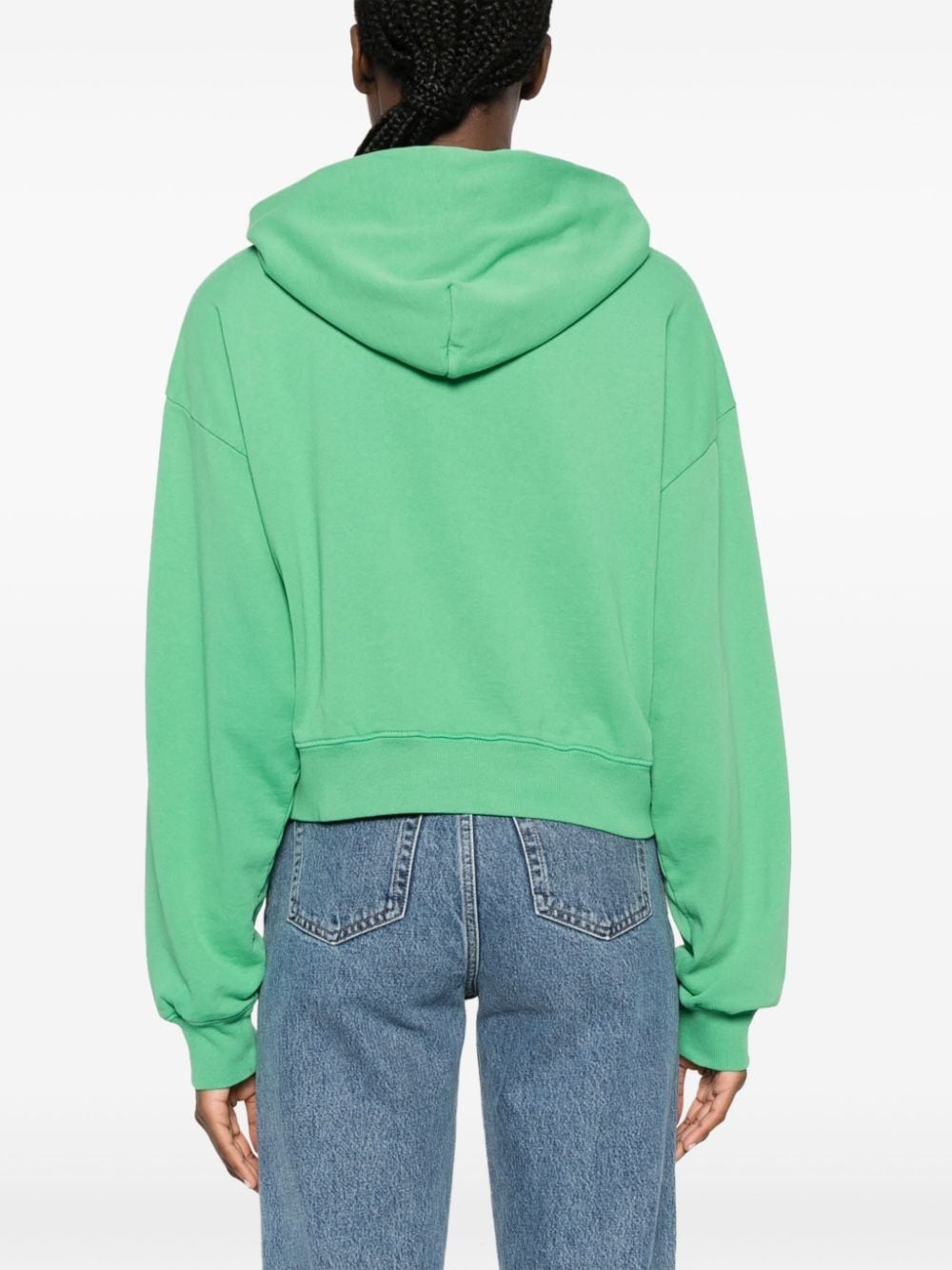 logo-print jersey hoodie - 4