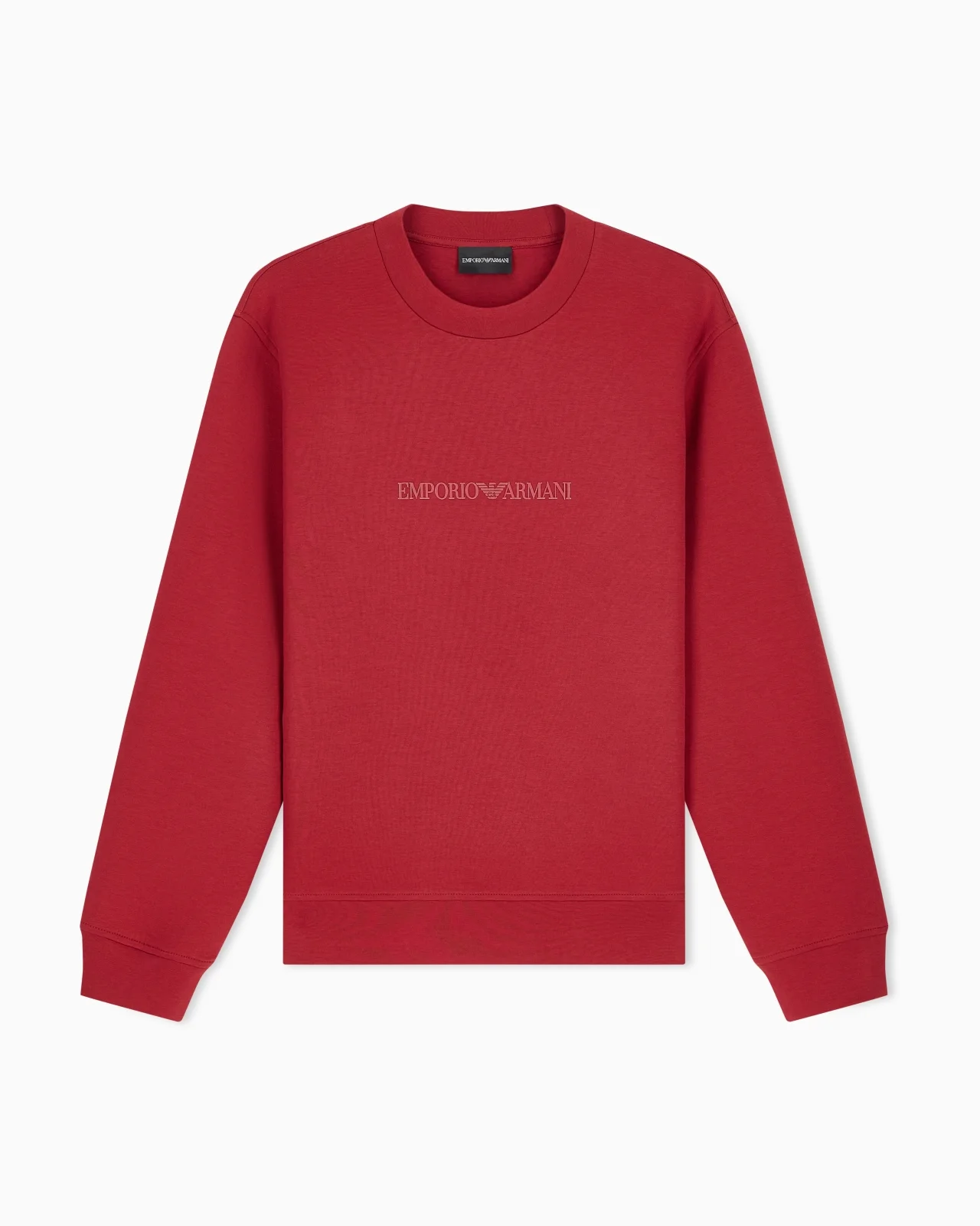 SWEATSHIRT ESSENTIAL IN COTTON DOUBLE JERSEY - 1