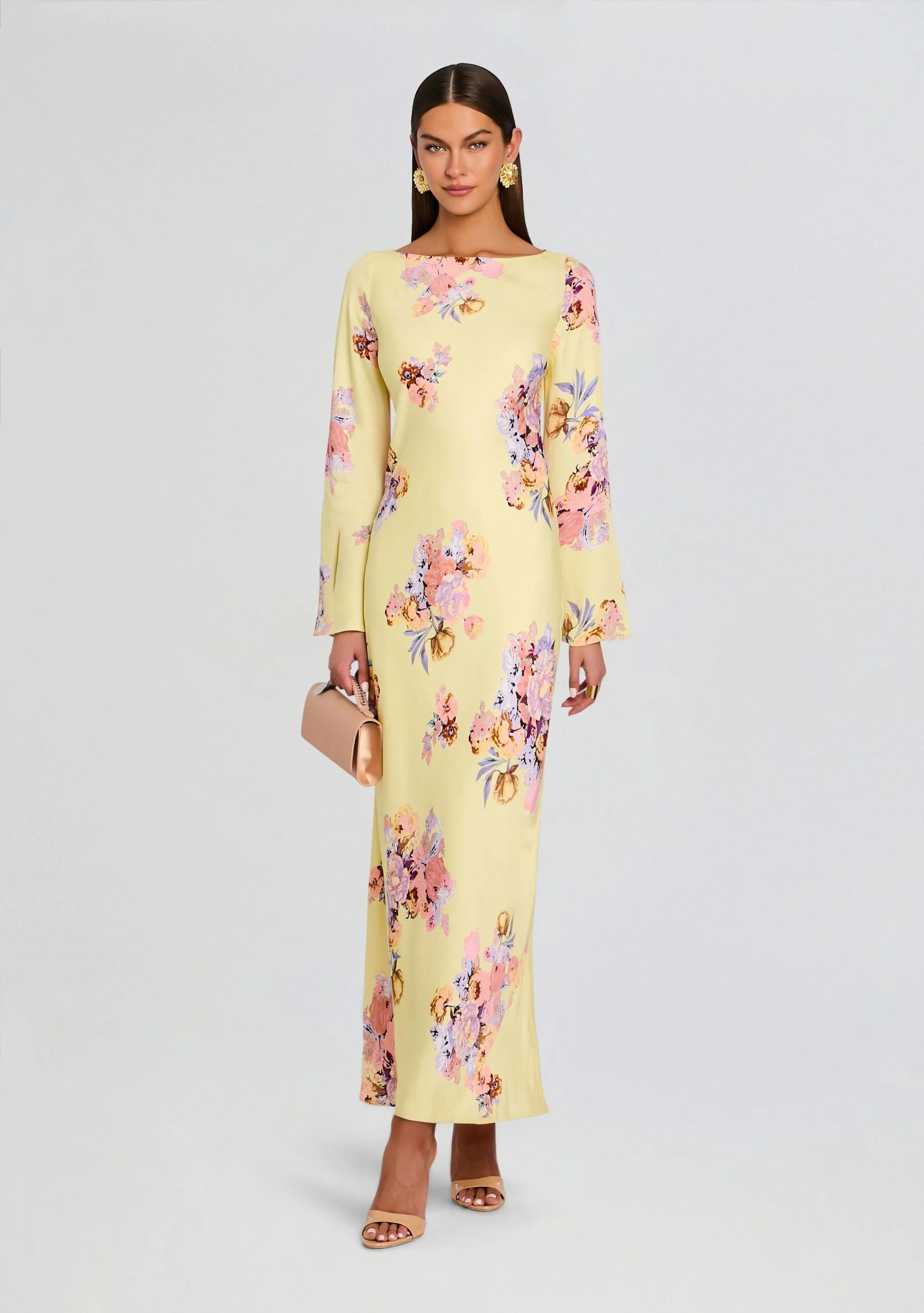 KYSHA LONG BIAS DRESS - 1