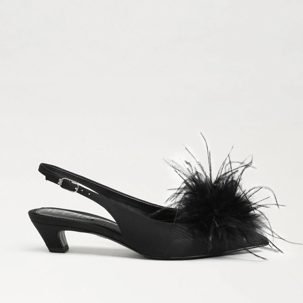 Finch Feather Slingback Pump - 1