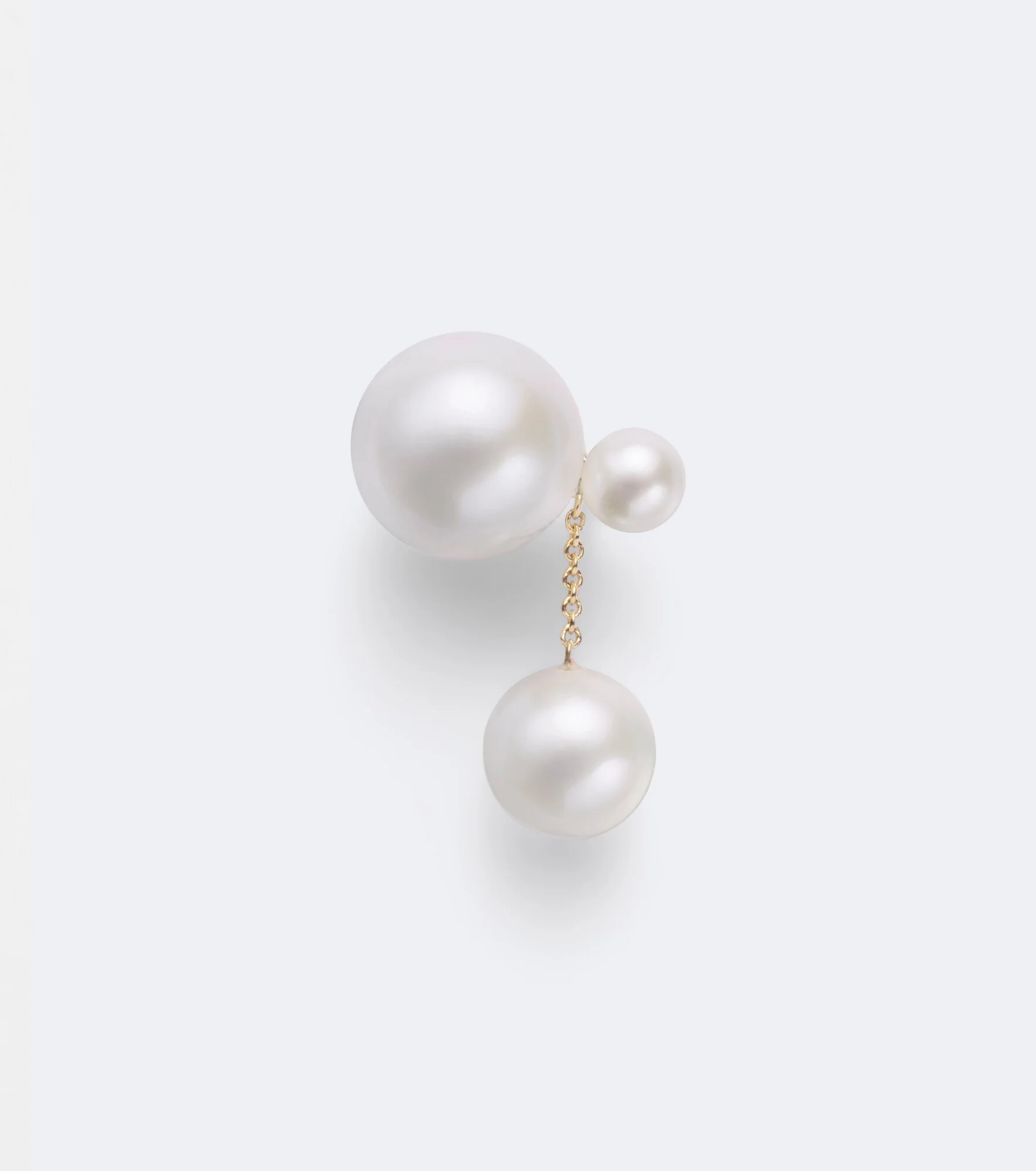 Lou Perle 14kt gold single earring with freshwater pearls - 1