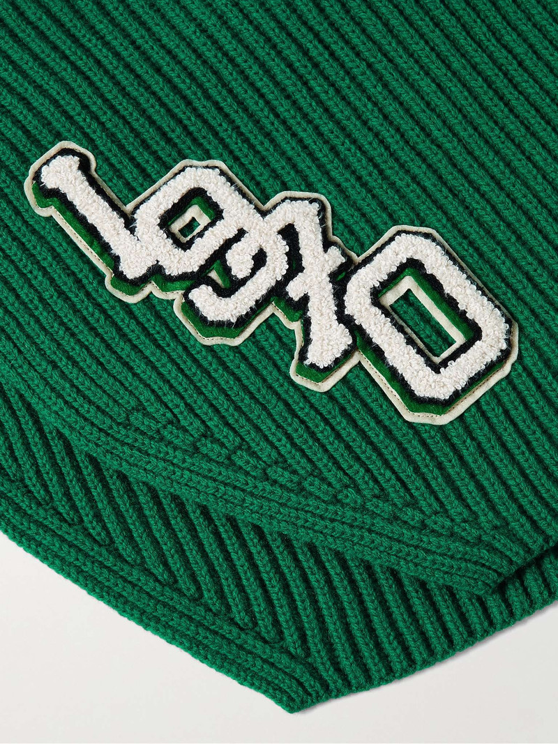 Logo-Appliquéd Knitted Bib 4