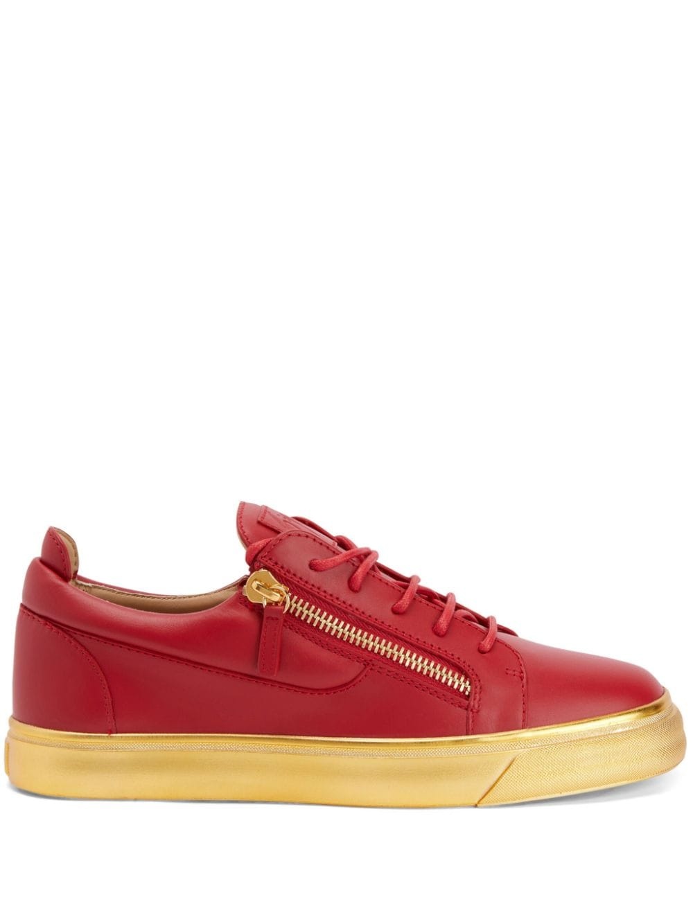 Frankie leather low-top sneakers - 1