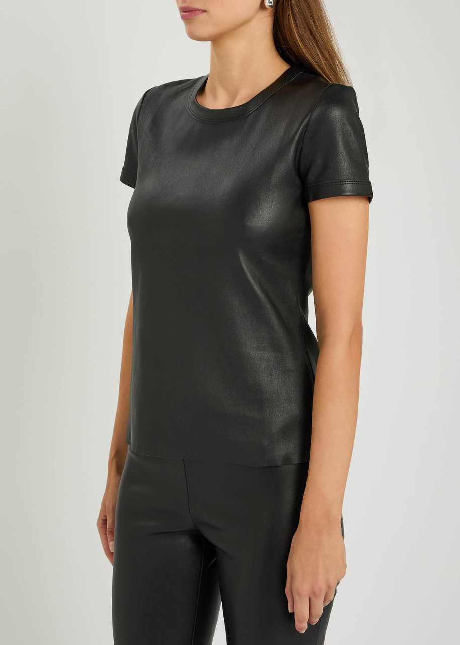 Stouls 05 Stretch-leather T-shirt - 2