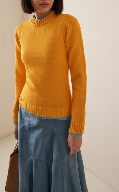 WALES BONNER Steady Knit Sweater yellow outlook