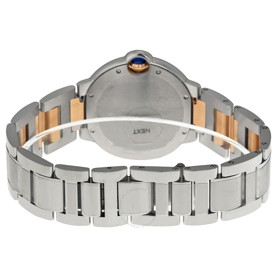 Pre-owned Cartier Ballon Bleu De Cartier Diamond Silver Sunray Dial Ladies Watch WE902031 - 3