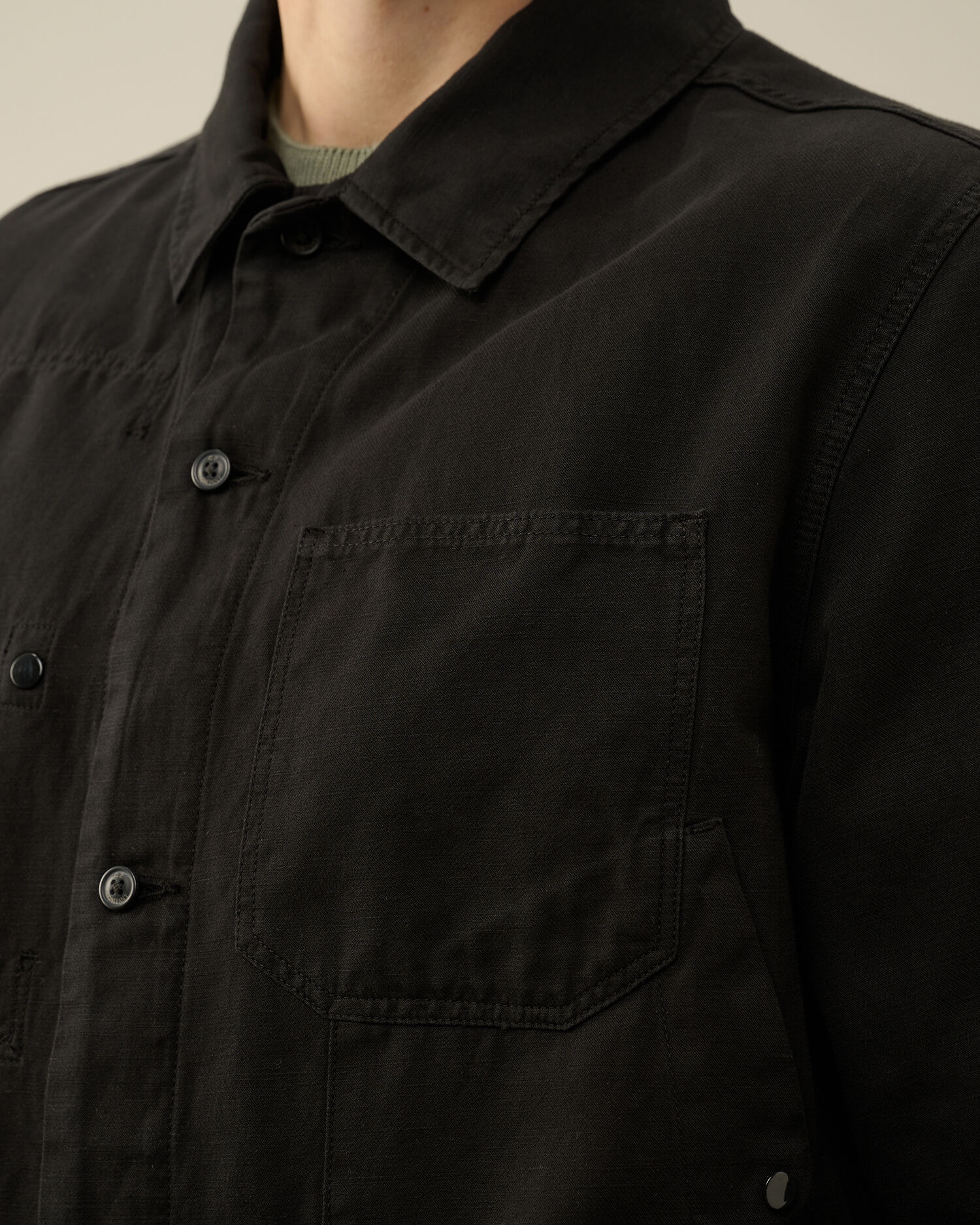 Cotton/Linen Overshirt - 5