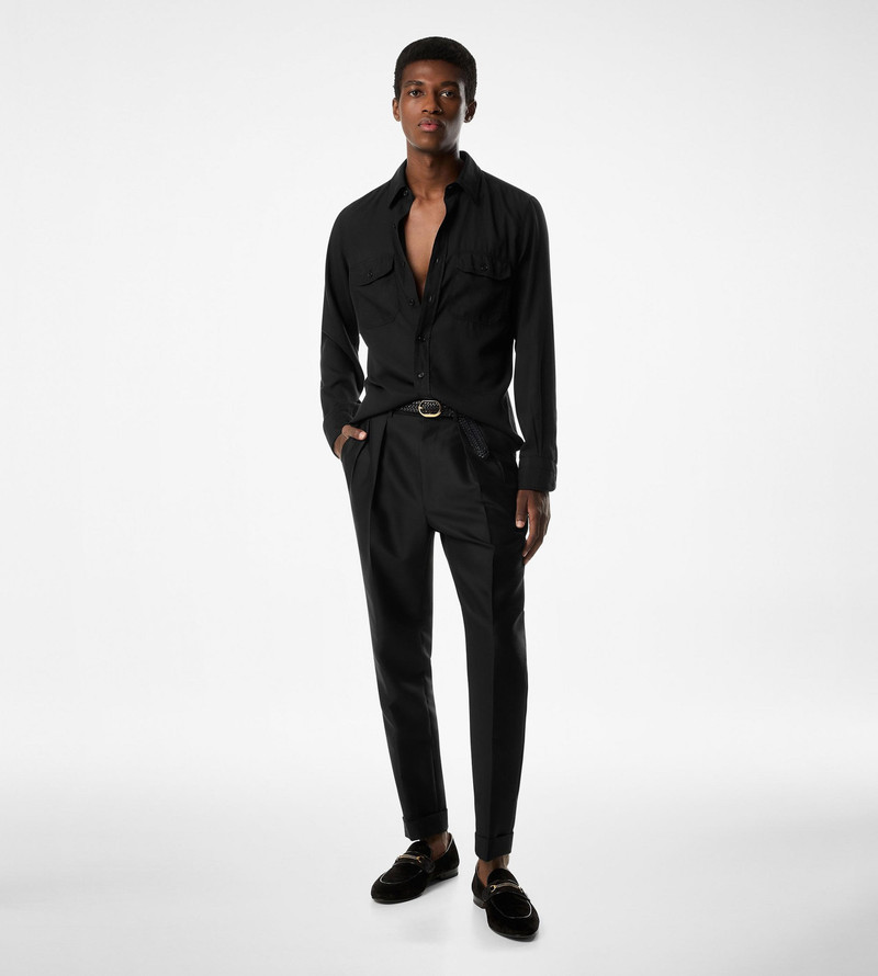 TOM FORD FLUID TWILL MILITARY FIT SHIRT outlook
