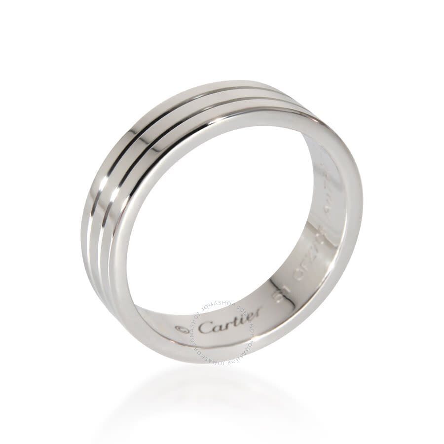Pre-Owned Cartier Vendome Louis Cartier Wedding Band in 18K White Gold - 1