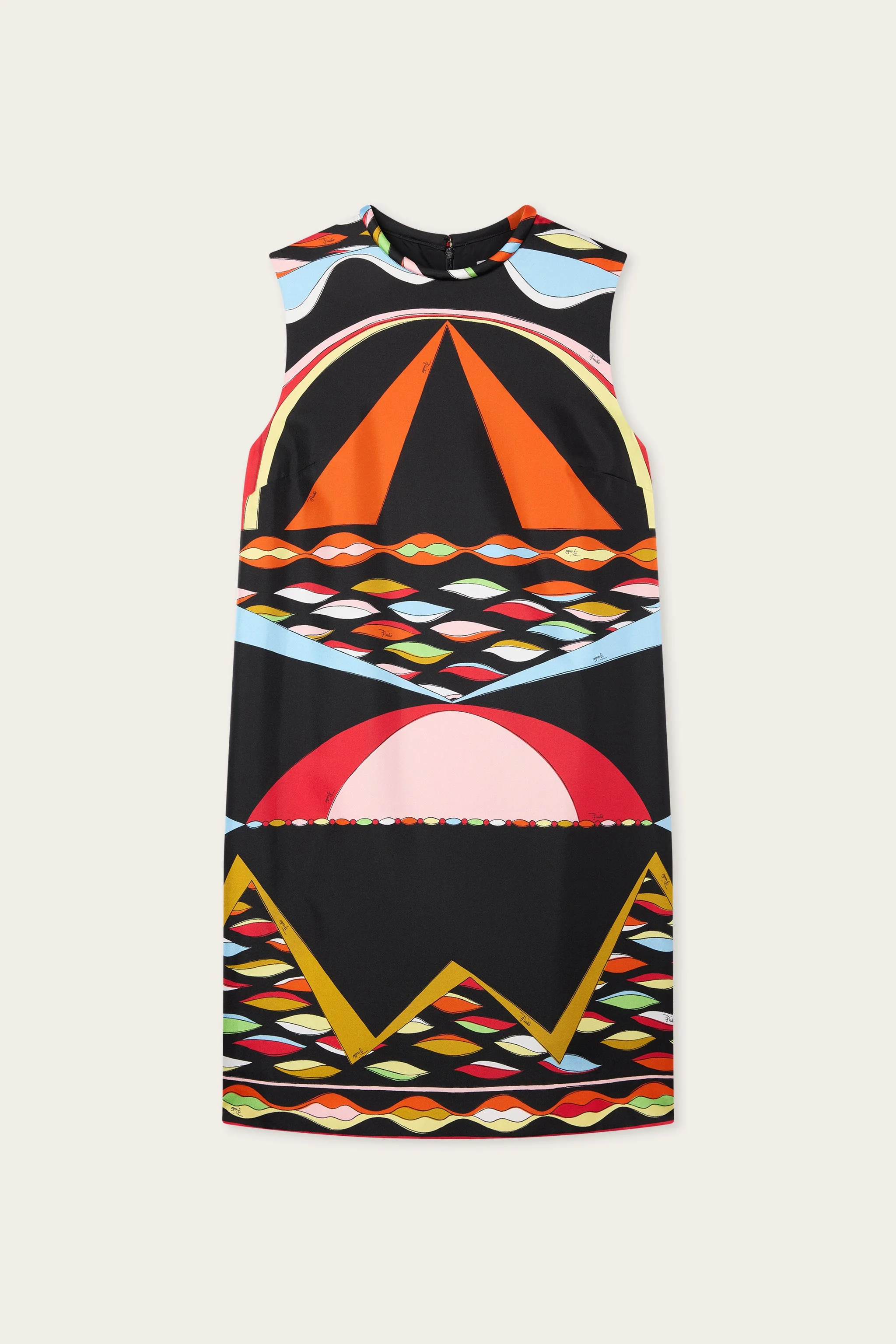 DUNE PRINT SILK DRESS - 1