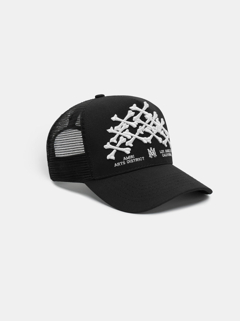 AMIRI BONES STACKED TRUCKER HAT outlook