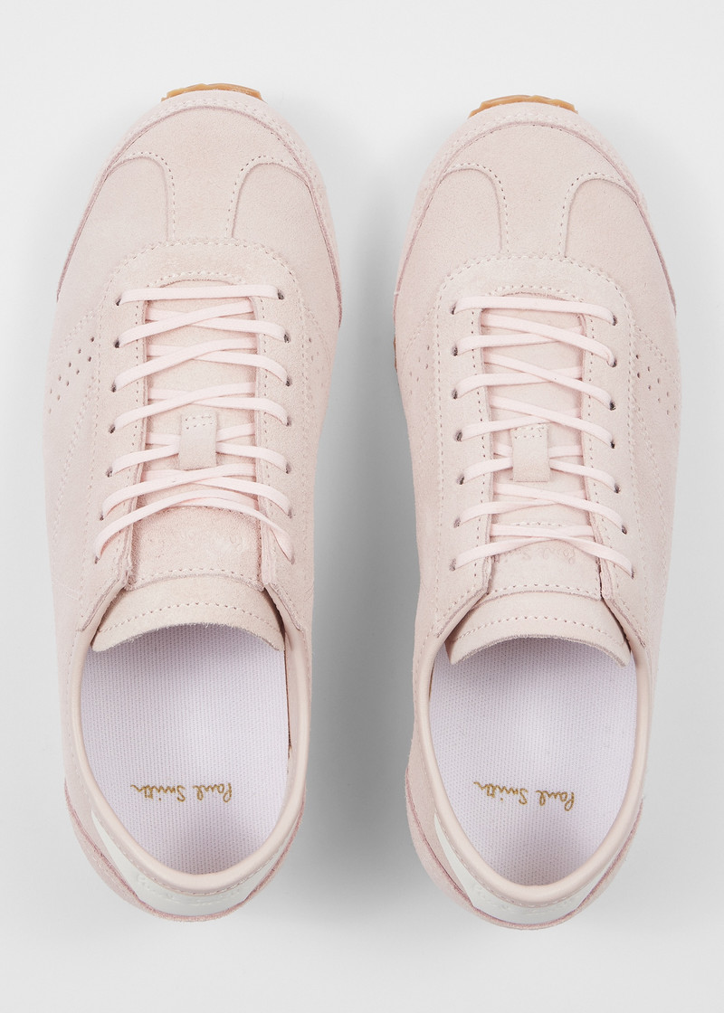 Paul Smith Women's Pink Nubuck 'Maltese' Trainers outlook