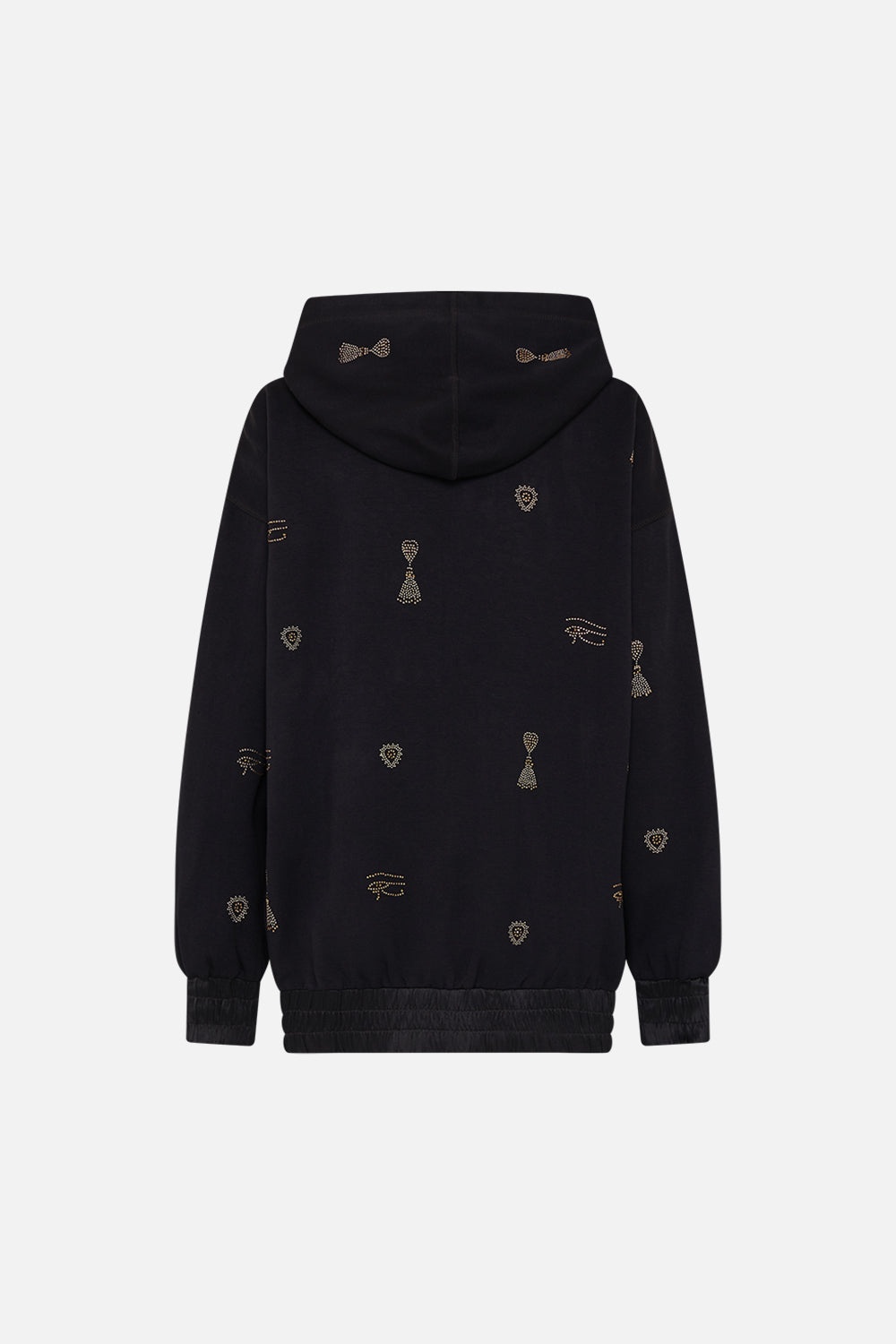 SILK BAND OVERSIZED HOODIE WITH POCKETS - 8