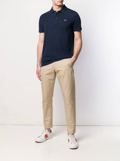 Paul & Shark logo patch polo shirt outlook