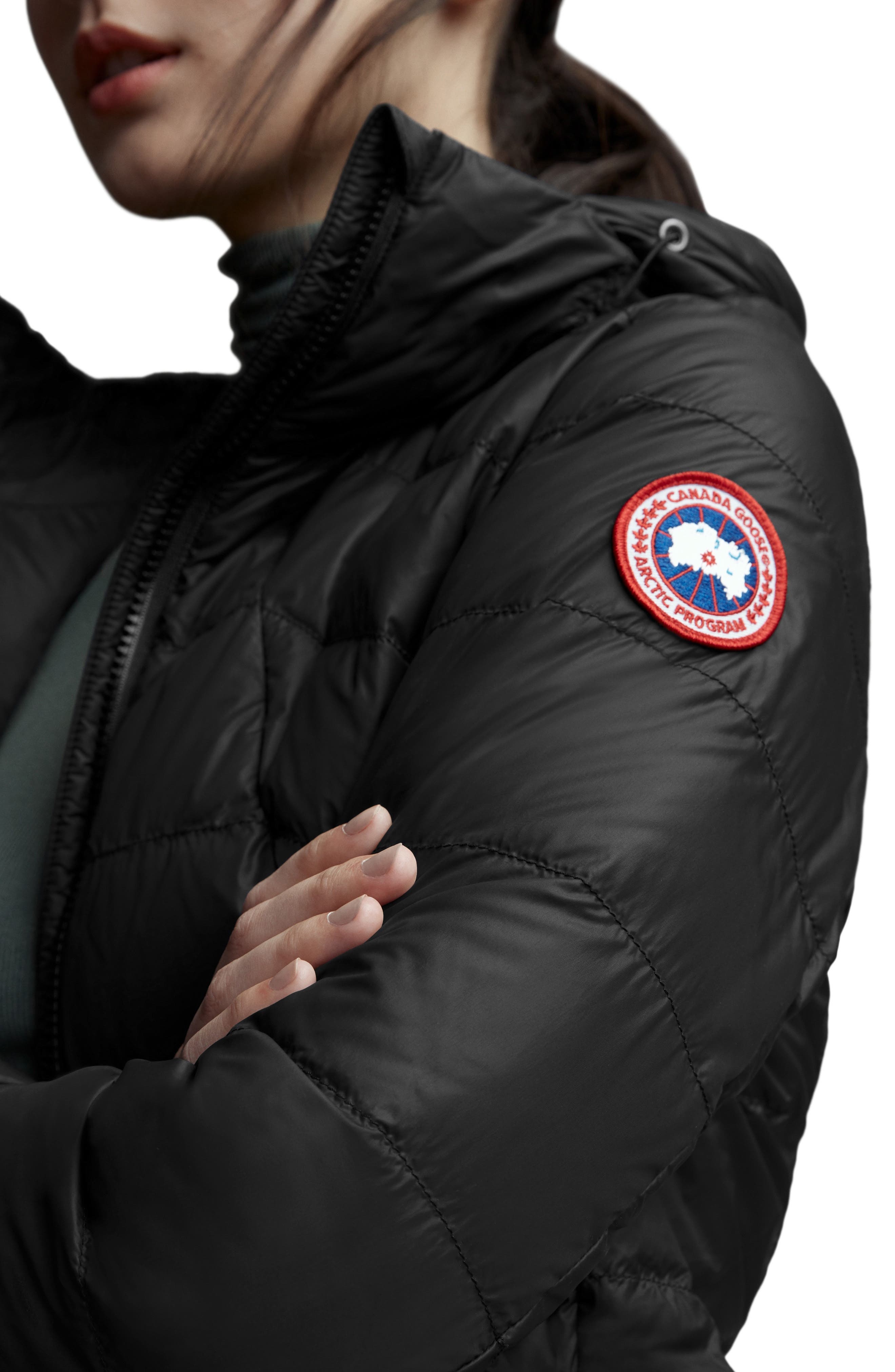 Canada Goose Abbott Packable Hooded 750 Fill Power Down Jacket in Black at Nordstrom - 4