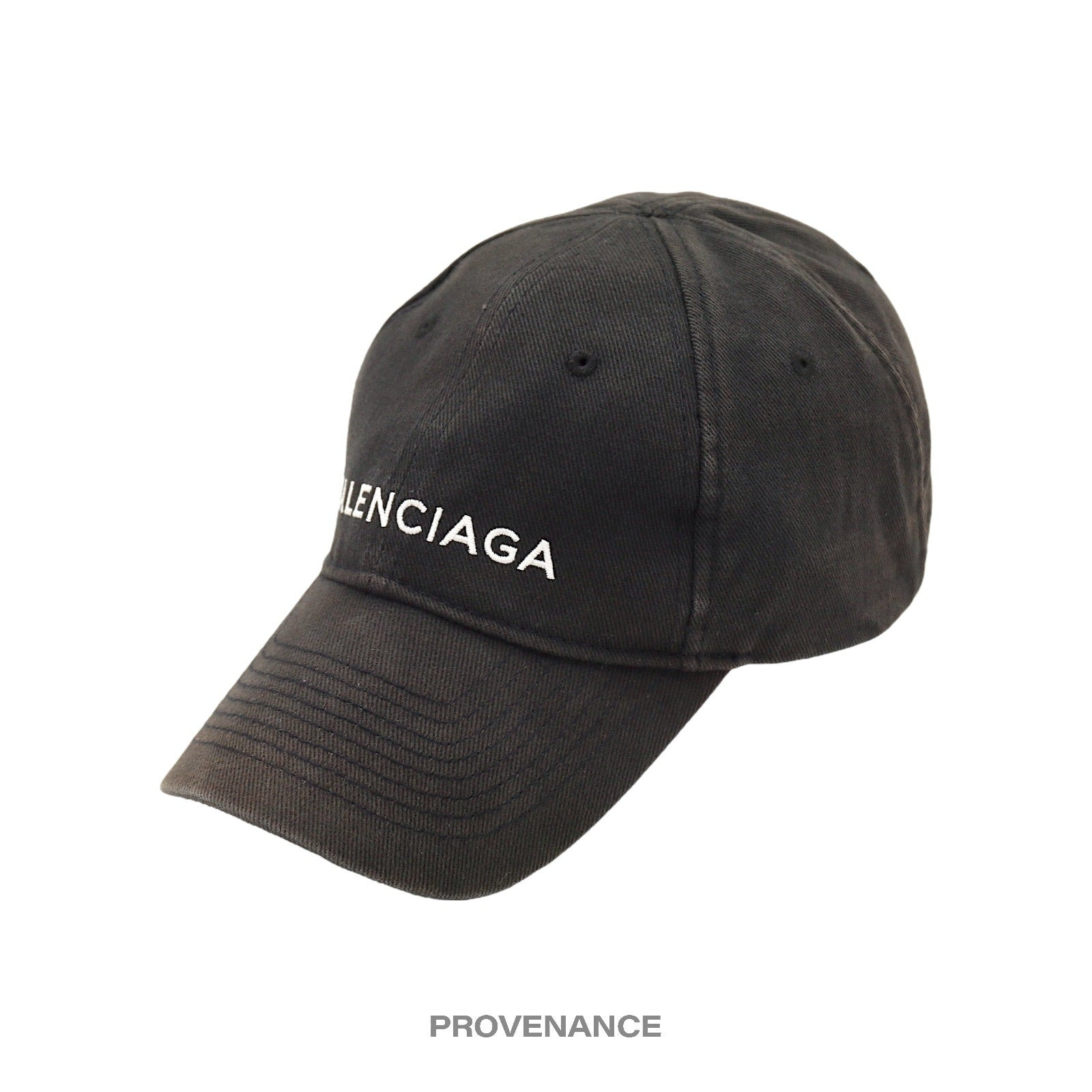 Balenciaga Embroidered Logo Cap - Washed Black - 2