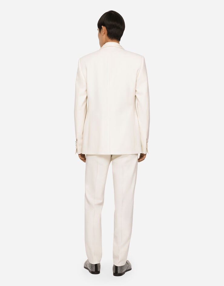 Stretch wool tuxedo pants - 3