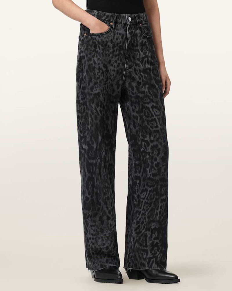 BLAKE WIDE LEG LEOPARD PRINT JEANS 3
