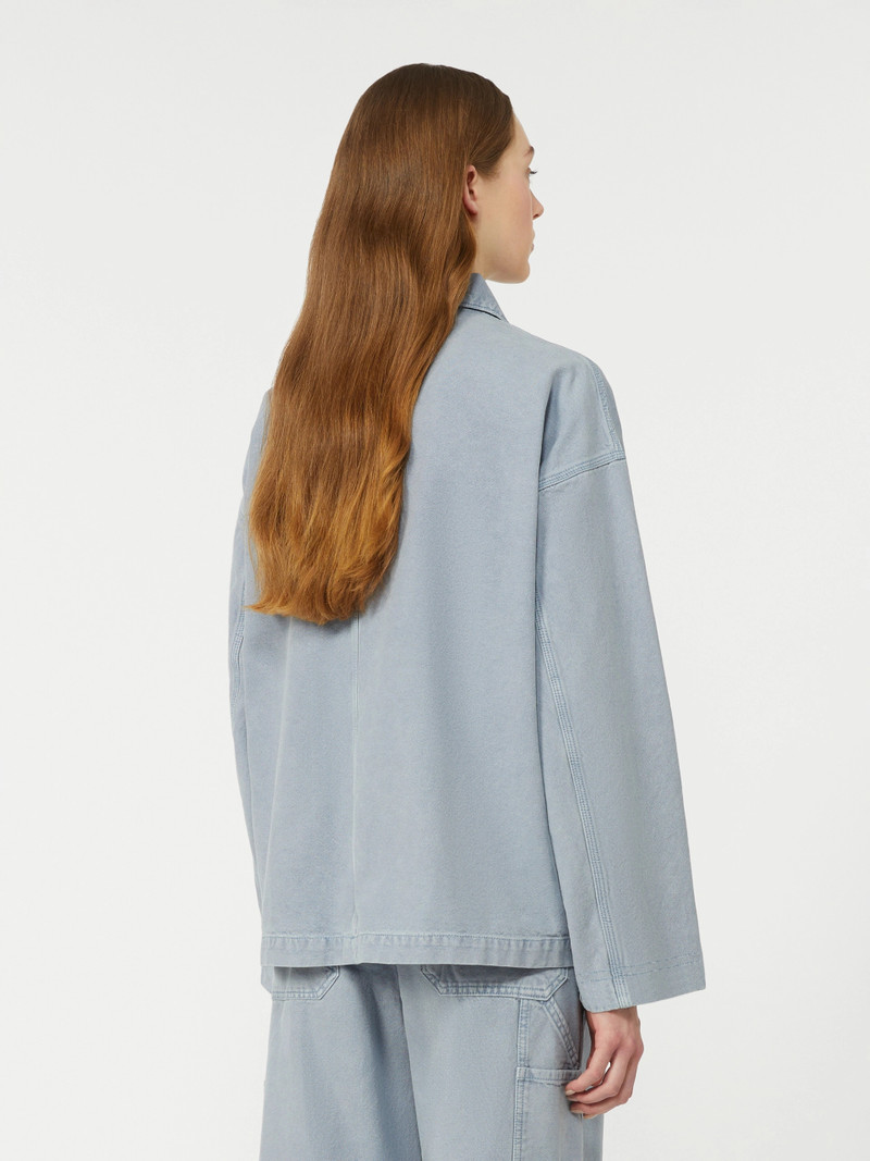 ALBUM Cotton canvas workwear jacket - LIGHT BLUE 4