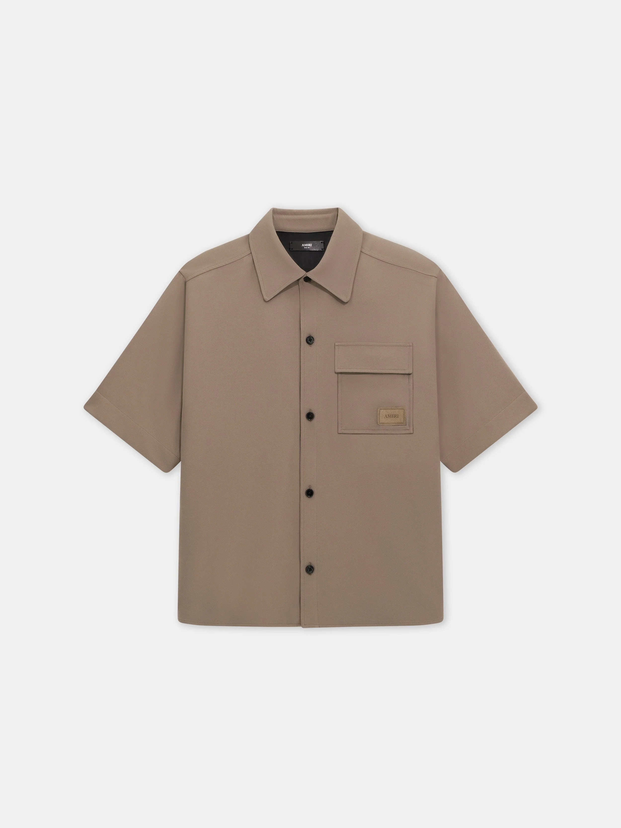 AMIRI PATCH CADY SHORT SLEEVE POCKET SHIRT - 1