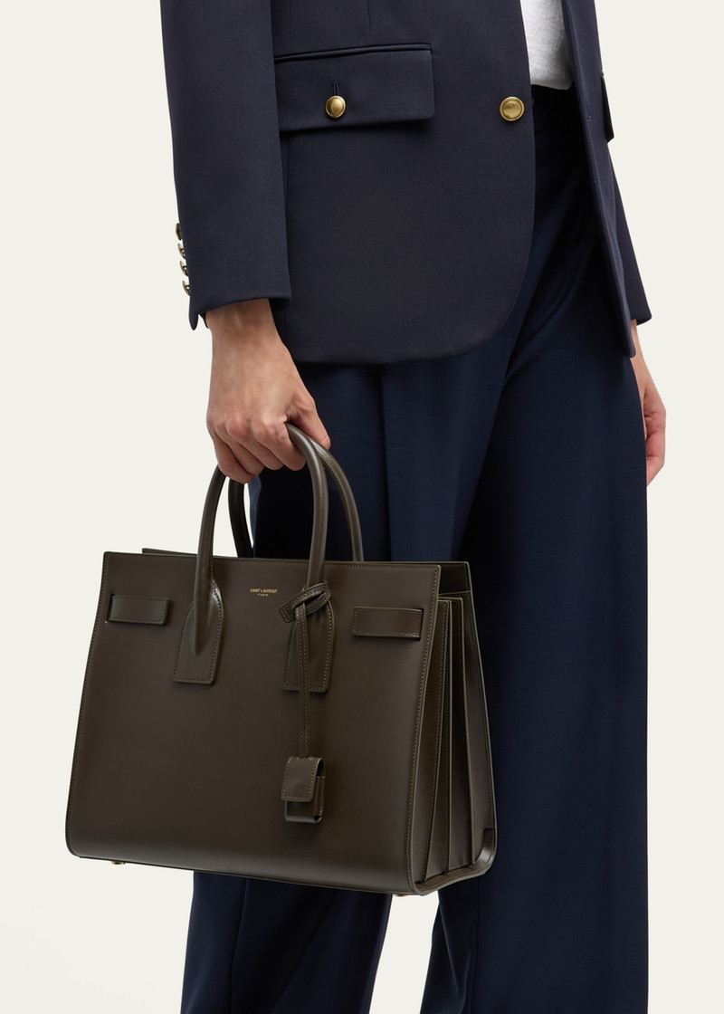 SAINT LAURENT Sac De Jour Small Top-Handle Bag in Smooth Leather outlook