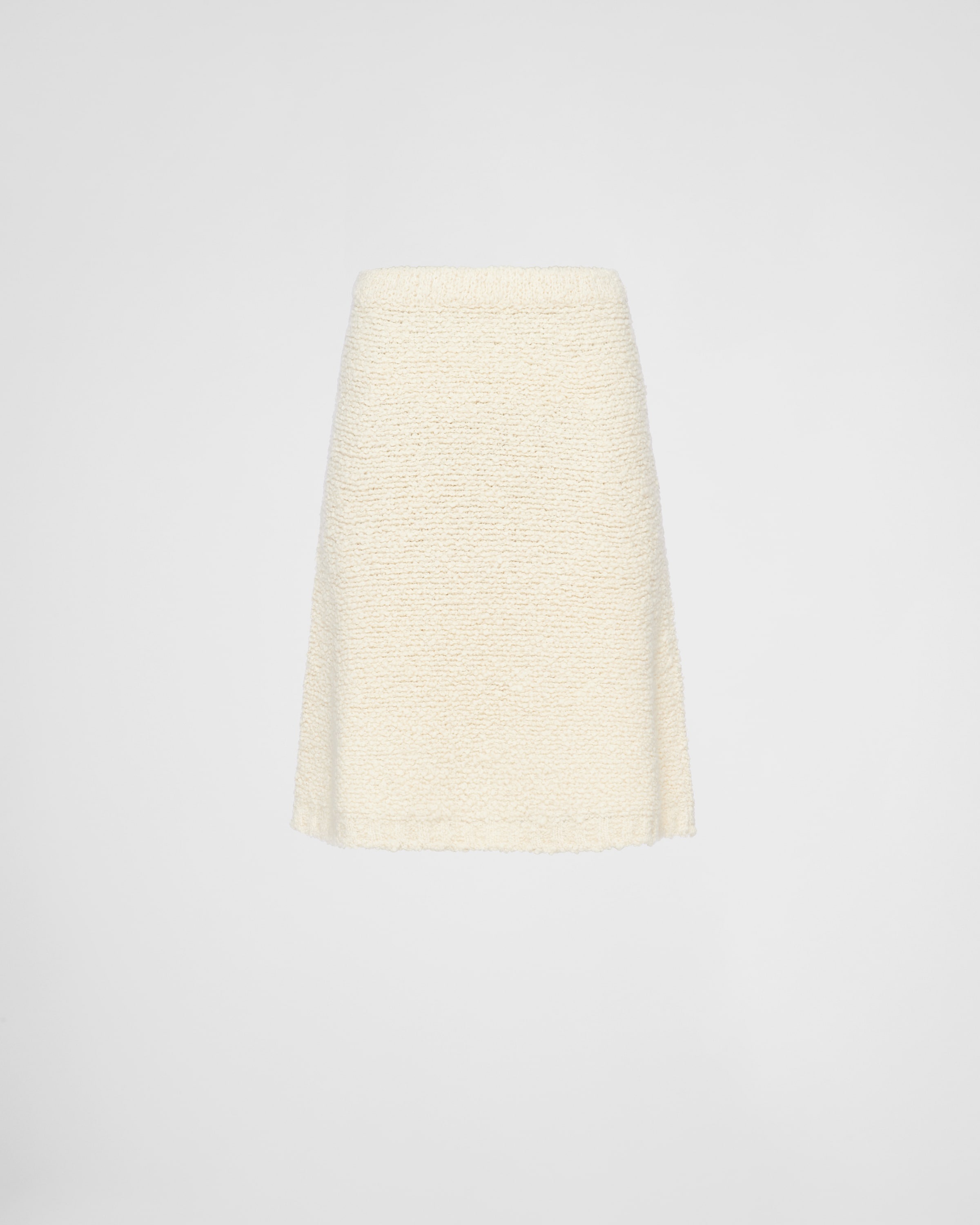 Bouclé mohair knit skirt - 1