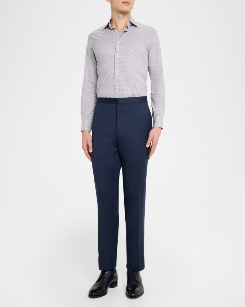 Brioni Men's Theta Tess Wool Trousers outlook