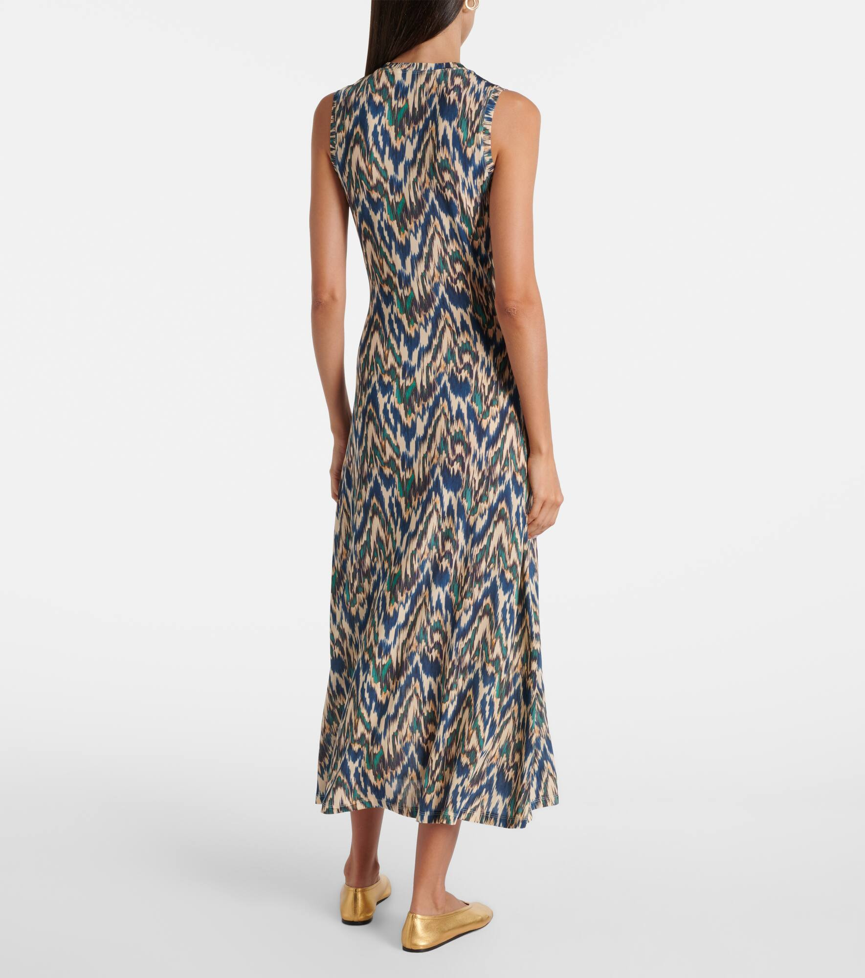 Orla printed jersey midi dress - 3
