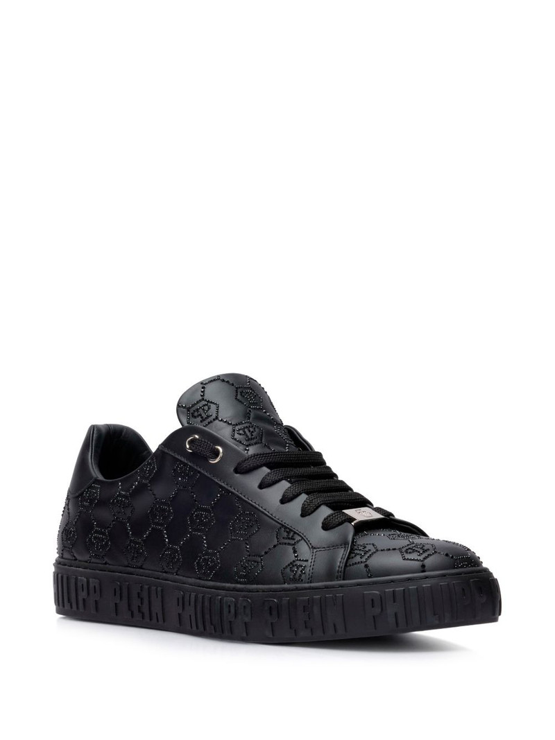 PHILIPP PLEIN Carson monogram strass sneakers outlook