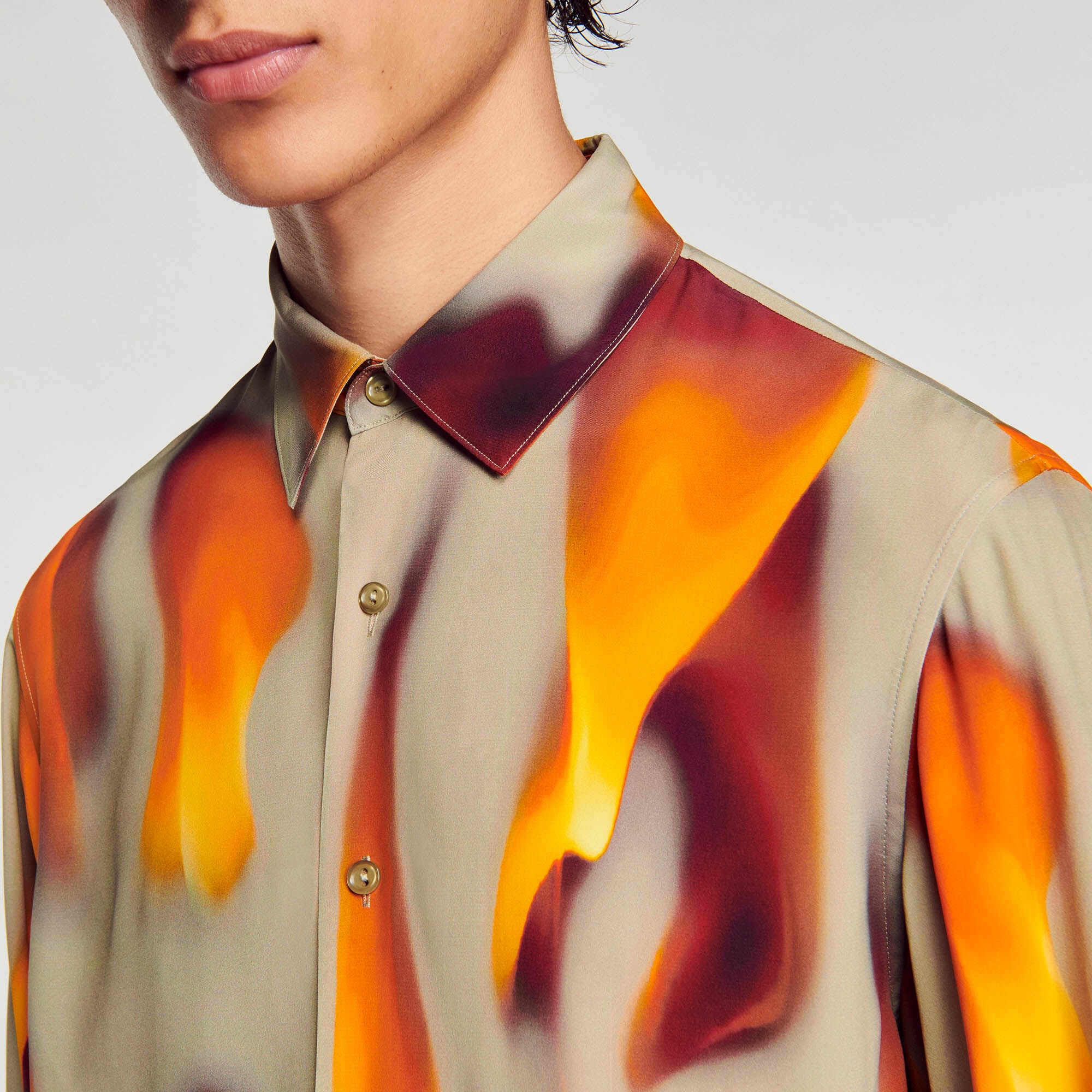 FLAME PATTERN SHIRT - 4