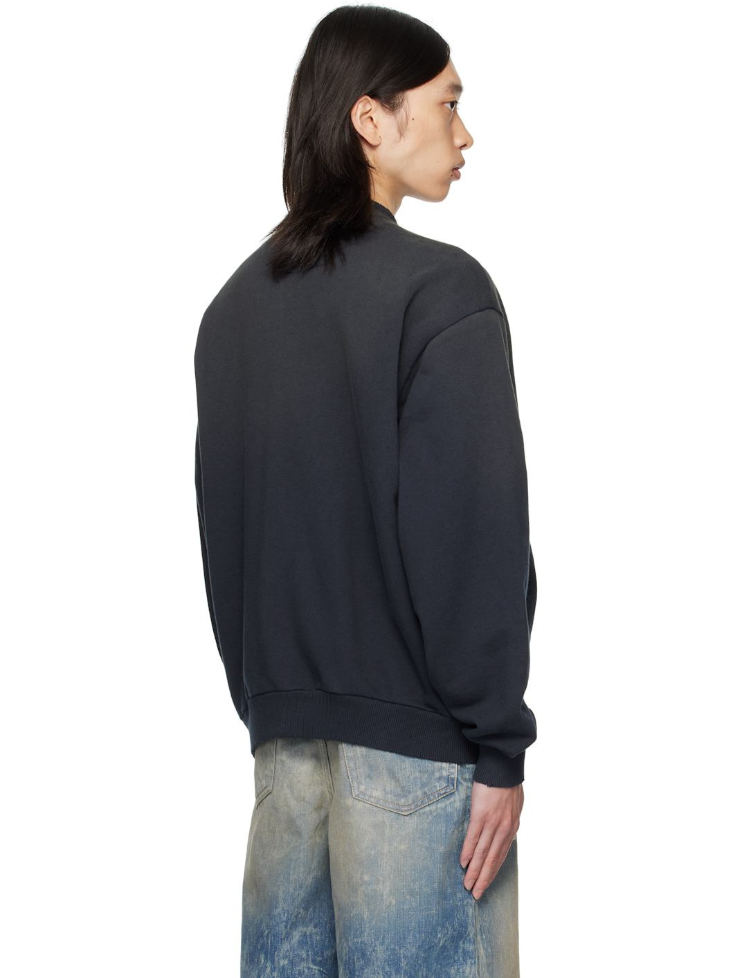 Black Zip Logo Sweatshirt - 3