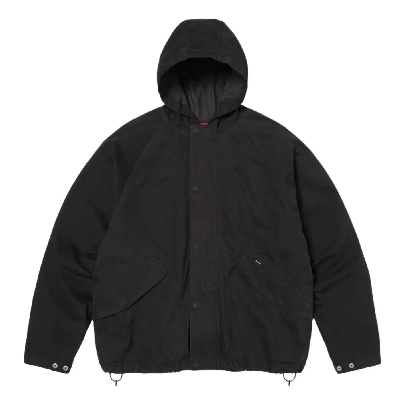 Supreme SS26 Hooded Raglan Jacket 'Black' SUP-SS26-214-BLK - 1