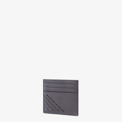 FENDI Gray leather card holder outlook