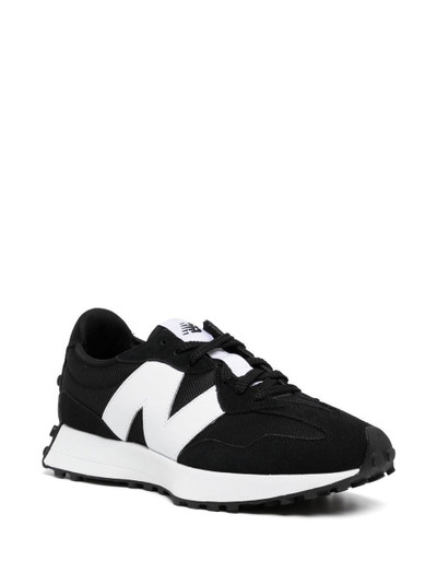 New Balance lace-up logo-patch sneakers outlook