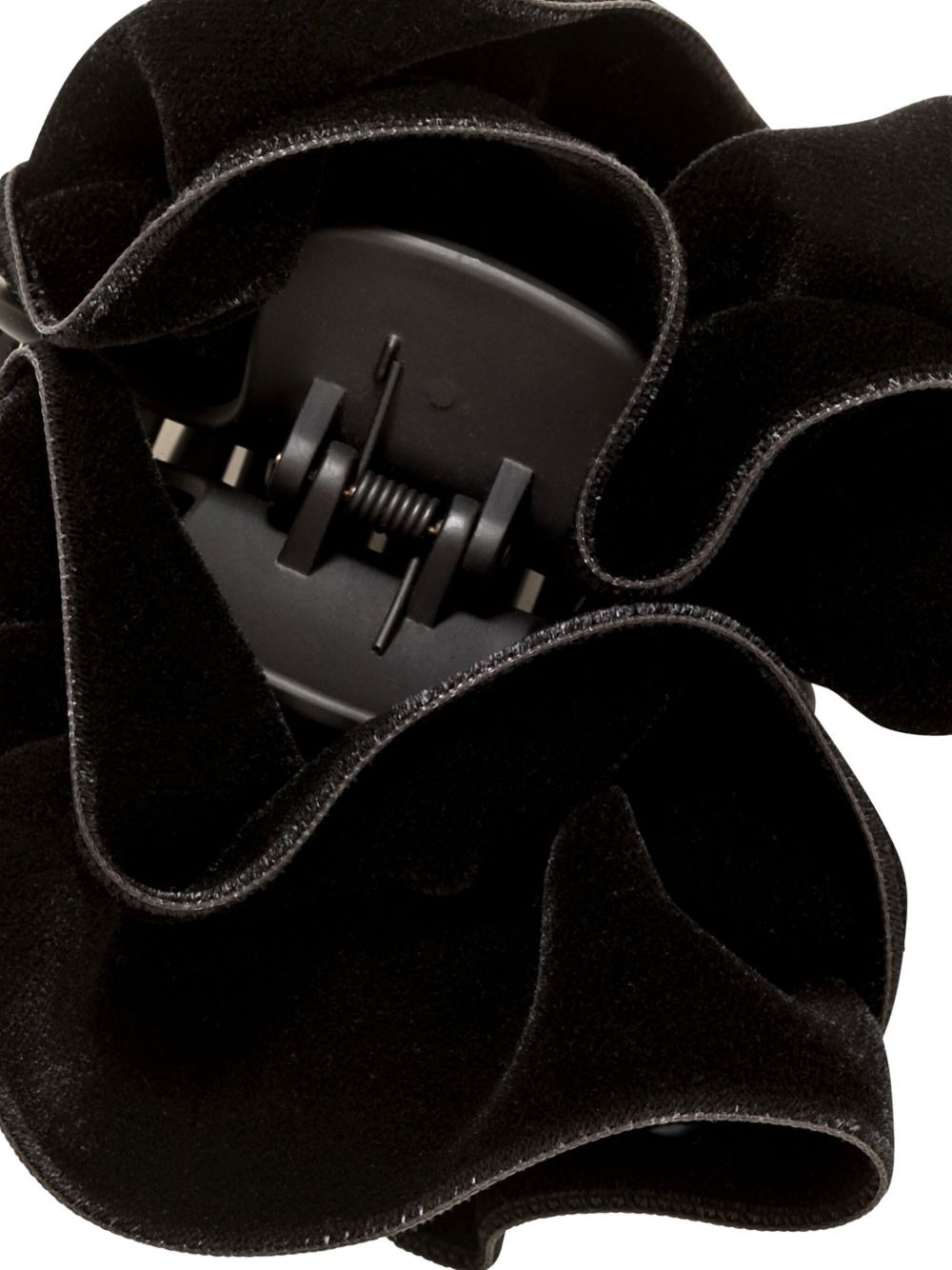 velvet ruffled jaw clip - 2