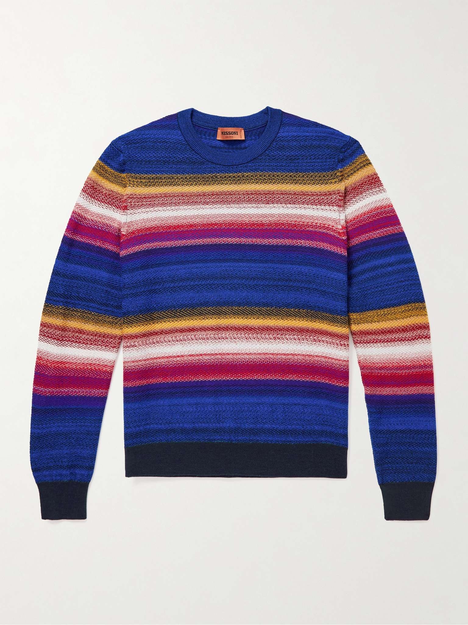 Striped Wool-Blend Sweater - 1