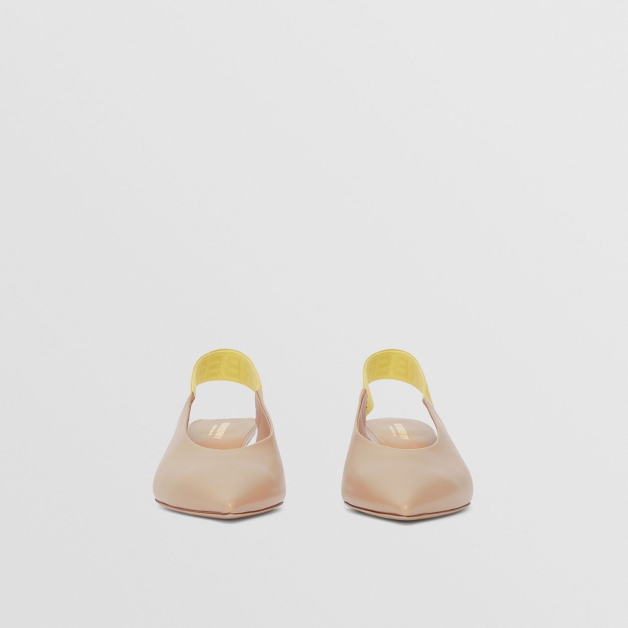 Leather Slingback Pumps - 4
